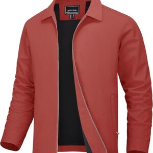 Men's Regular Fit Solid Packable Hood Jacket